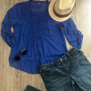 Blue Button Up Shirt